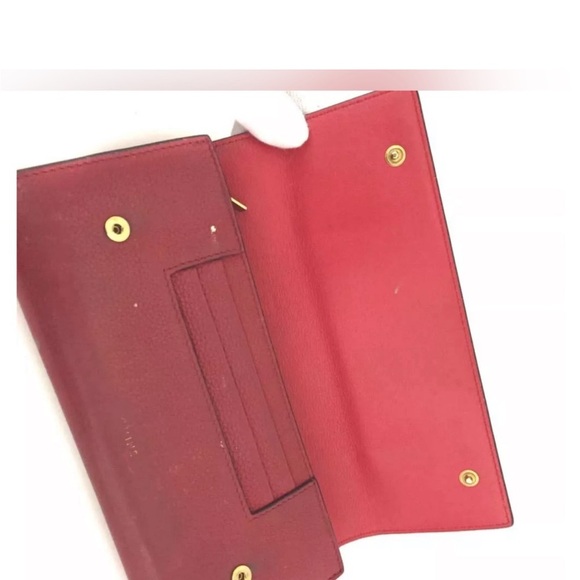 Low start Celine Large Flap Multi Function Leather Long Bifold Wallet - Picture 6 of 11